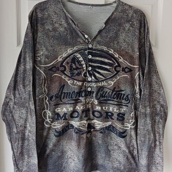 Unbranded Top Size M Long Sleeve "Original American Customs Garage 1973" Soft - Picture 1 of 4
